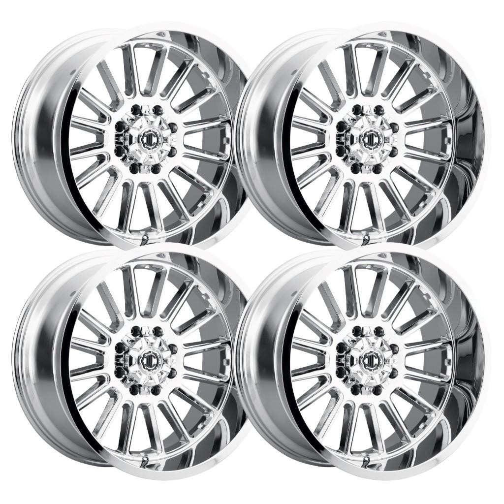 (Set-4) Xtreme NX-28 22x10 6x135 -25mm Chrome Wheels Rims 22 Inch