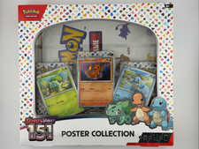 Pok mon TCG Scarlet Violet 151 Poster Collection Box 3 Packs New Sealed