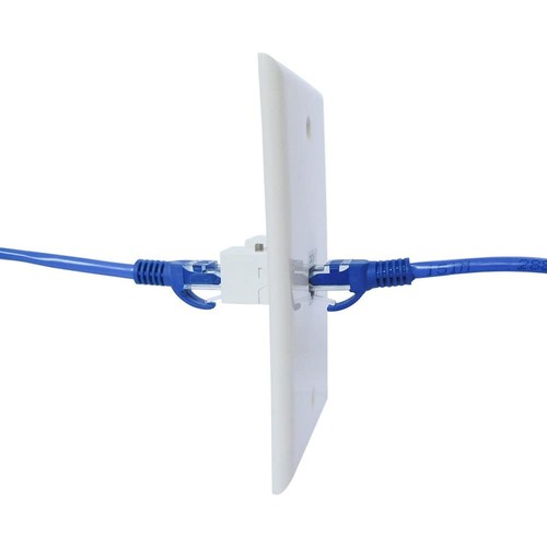 2-Packungen 1 Anschluss Ethernet Wandplatte, Schlussstein Buchse Wandplatte5283 - Afbeelding 6 van 6
