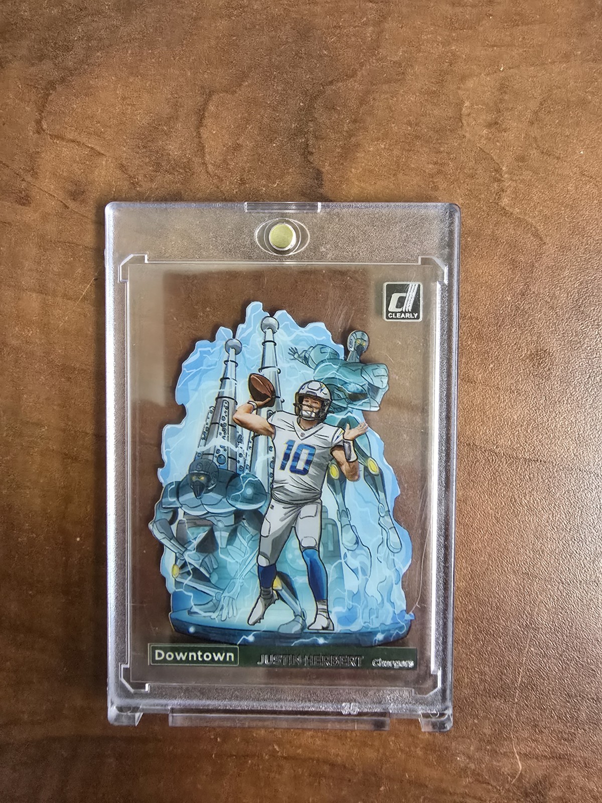 JUSTIN HERBERT 2022 Clearly Donruss DOWNTOWN! #DT-JT SSP Case Hit $ $