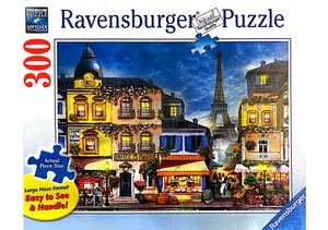 Brand New Ravensburger 300-Piece Cafe de Paris Large Piece Jigsaw Puzzle SEALED