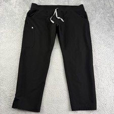 Figs Kade Scrub Pants Mens XXL Petite Black Technical Collection Cargo Medical