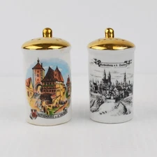 Rothenburg o.d. Tauber Germany Beer Stein Style Salt & Pepper Shakers Souvenir 