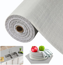 Shelf and Drawer Liner for Kitchen Cabinet, Non Adhesive Non Slip Shelf Paper Wa