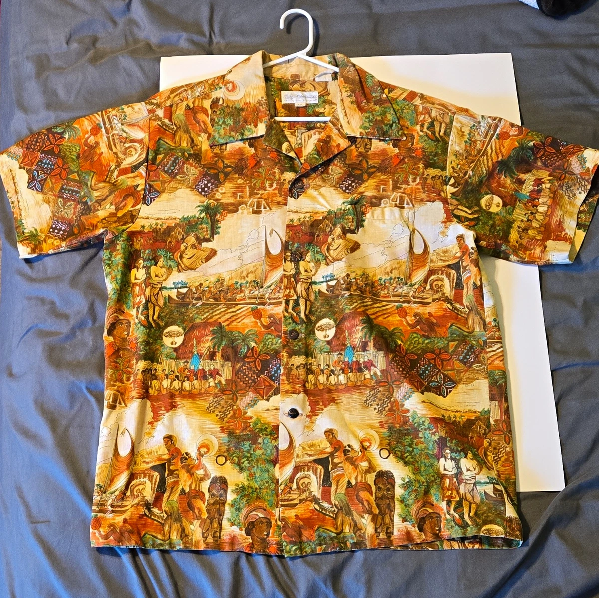 Duke Kahanamoku Hawaiian Casual Button-Down Shirts for Men for