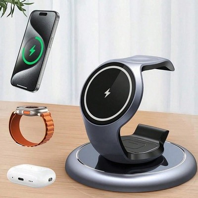 Multi Device 3-in-1 MagSafe Magnetic Wireless Charging Dock