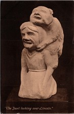 Lincoln Imp Statue Lincoln Cathedral England UNP DB Postcard XH10