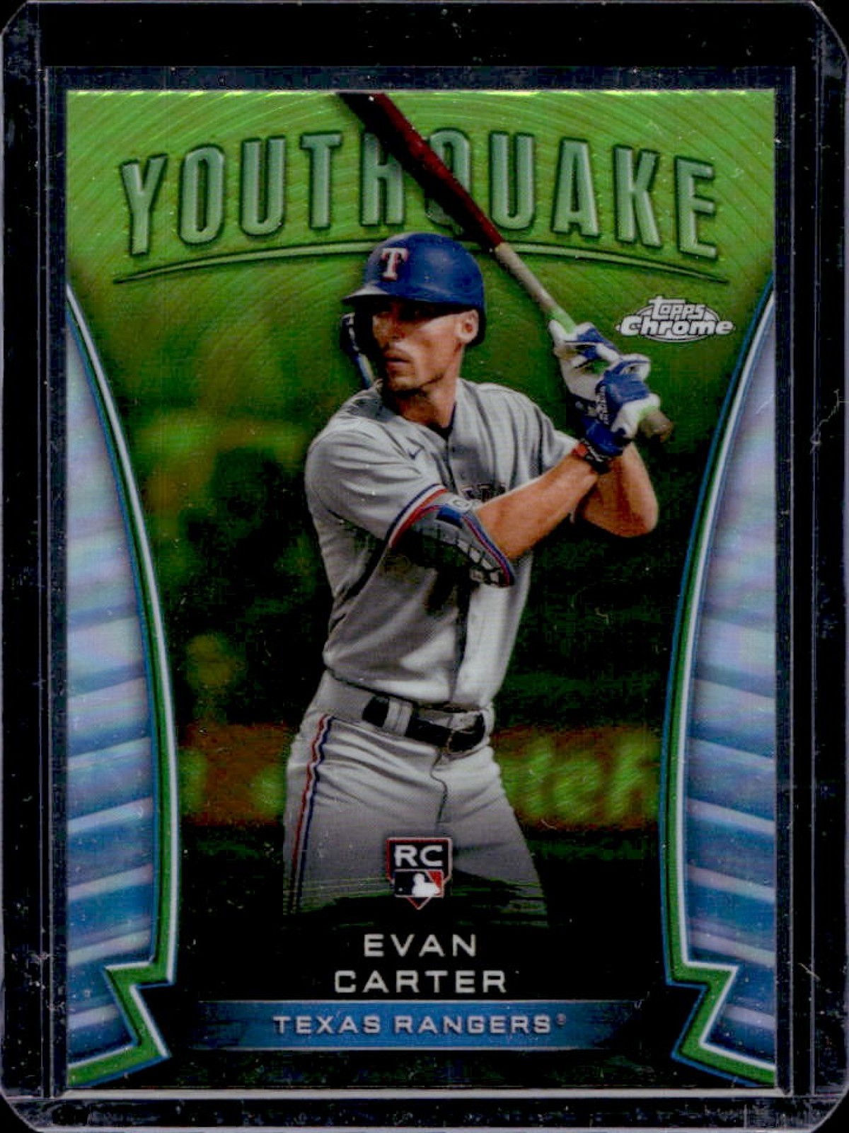 2024 Topps Chrome Evan Carter Youthquake RC Rookie #YQ-14 Rangers