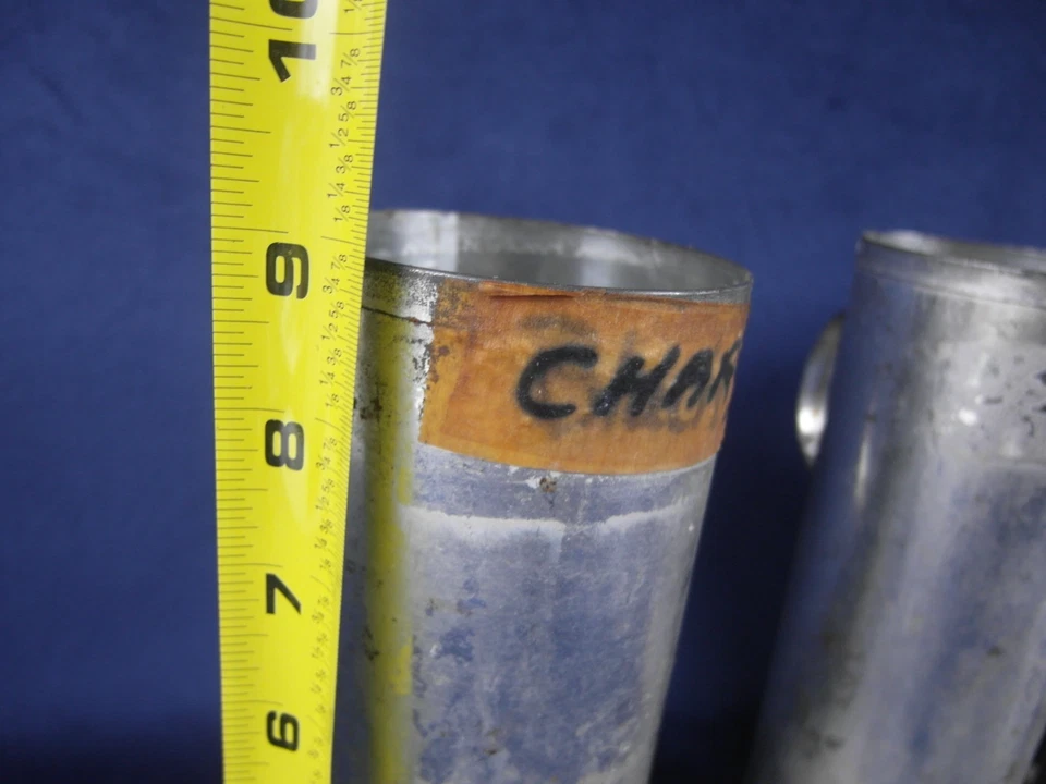 Metal Round Pillar Candle Molds 9"x3” Set 4 Tin - Image 4 of 4