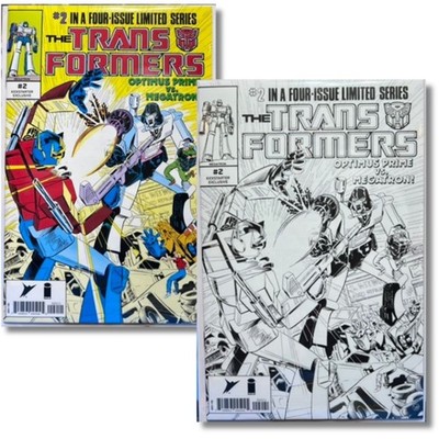 TRANSFORMERS KICKSTARTER EXCLUSIVE #2 TRADE & B&W ICONIC COVER