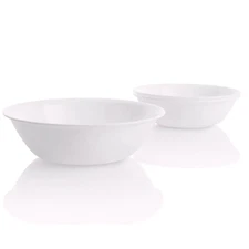 Corelle Winter Frost White 32 oz Glass Serving Bowl (Set of 3)