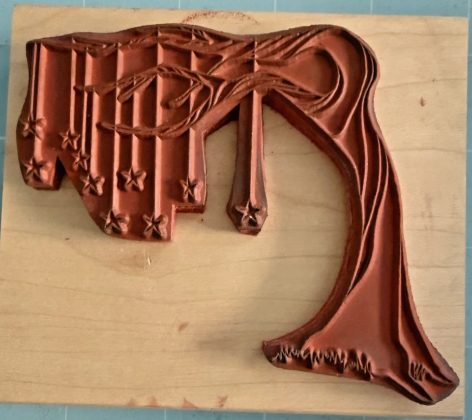 Árbol de los deseos LUNA DE GOMA - Sello de goma estrellas colgantes Foto 2 de 2