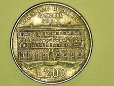 Moneta Da 200 Lire Consiglio Di Stato 100 Anni Palazzo Spada 1890 - 1990