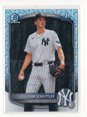 2025 Bowman Chrome Cam Schlittler MOJO REFRACTOR RC #BCP-166 YANKEES