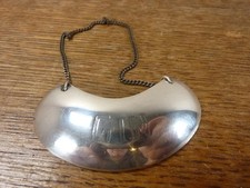 A Nice Antique Sliver Metal Gin Decanter Label