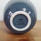 Kahler Hans Christian Bauer Grey, Ribbed Porcelain Vase — photo 3