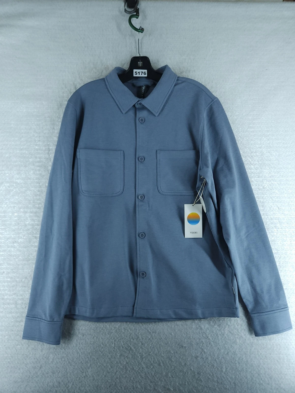 Vuori Coronado Shirt Jacket Men's - Slate Blue Heather New Size Medium