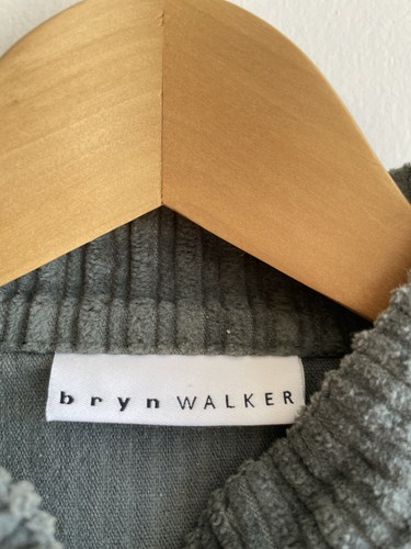 Giacca in velluto a coste Bryn Walker Danuta taglia S oversize Lagenlook 100% cotone verde - Foto 2 di 9