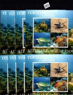 /// 8 S/S AITUTAKI 2020 MNH TURTLES REPTILES CORALS
