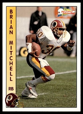 1992 Pacific Brian Mitchell Washington Redskins #309