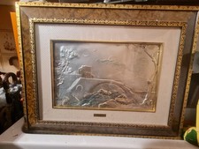 Quadro in Radica con rilievo in Argento 925