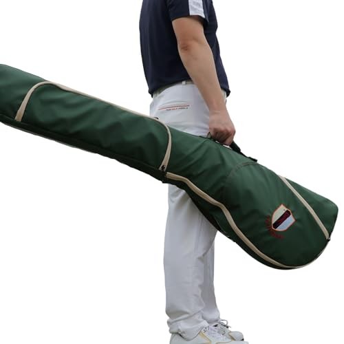 TOURBON Golf Back Club Case for Practice Holds 8 Clubs Lightweight Foldable Comp - Bild 6 von 9