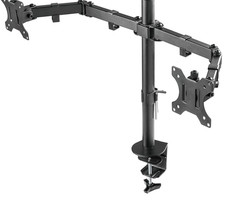 Neomounts Double Monitor Desk Mount Arm Clamp Black FPMA-D550DBLACK