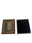 Antique 1850 Daguerreotype Photo Case Holder Victorian Beautiful Man With Beard