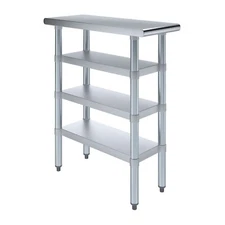 30 in. x 12 in. Stainless Steel Table With Three Undershelves