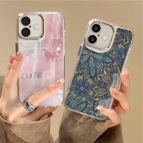 Pink For iPhone 16 Pro Max 15 14 13 12 11 ShockProof Clear Silicone Case Cover - Picture 12 of 18