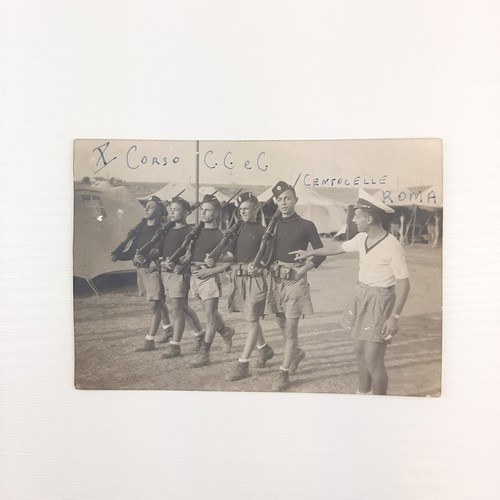 Foto Cartolina b/n, In ricordo del X corso C. C. e C. di Centocelle, Roma - Imagen 1 de 2