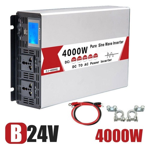 4000W Pure Sine Wave Inverter 12V 24V 48V 60V To 220V Solar Inverters - Picture 7 of 19