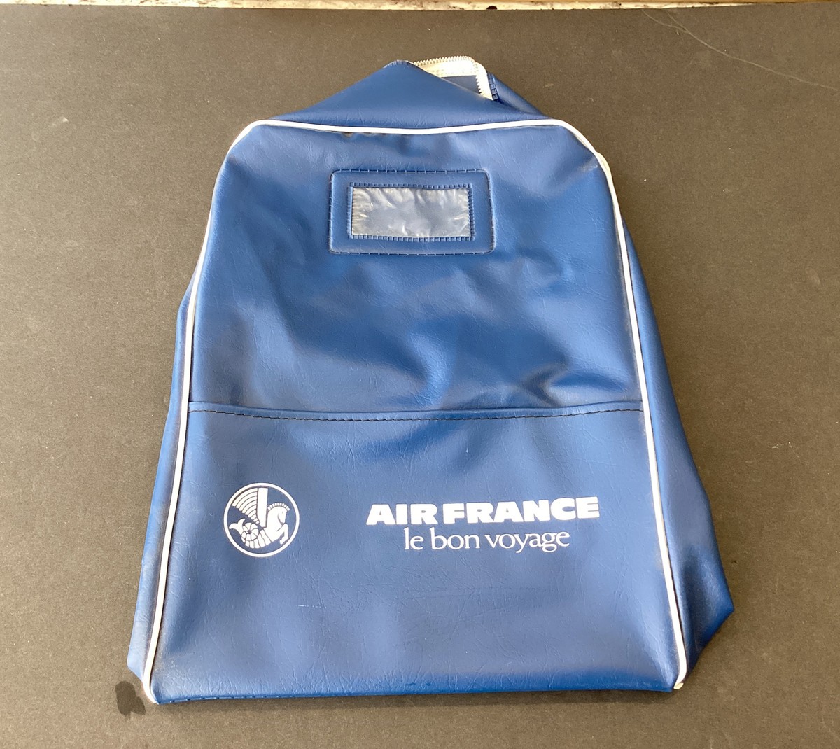 NOS NEW Air France Airline Concorde Plane Travel Blue Carry On Bag