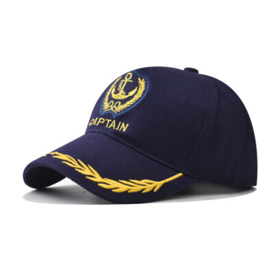 Nautical Cap Yacht Captain Hat Sailor Adjustable Sailing Navy Boating Baseball