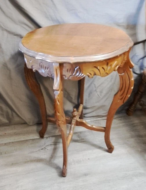 Mesa de jabón redonda vintage 1930 caoba ¡¡Excelente estado!!! Foto 4 de 4