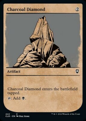 MTG Baldur's Gate SHOWCASE C Charcoal Diamond #442 PLAYSET 4x x4