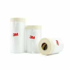 3M Pre taped Masking Paper - Painters Plastic Sheeting Paint Tape Tape and Drape