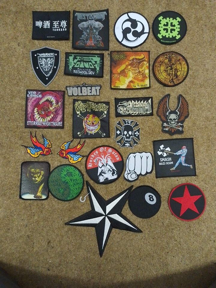 3 Heavy Metal Patches Of Your Choice Death Black Thrash Punk Rock