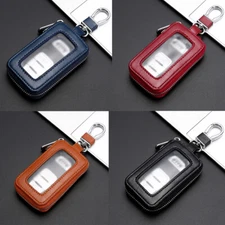 Universal Leather Car Remote Key Fob Chain Zipper Wallet Holder Bags Case Cover