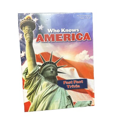 WHO KNOWS AMERICA Fast Fact Trivia Quiz Game Questions About America , Americana