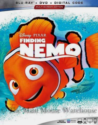 Authentic New Pixar Finding Nemo & Finding Dory Blu-ray DVD