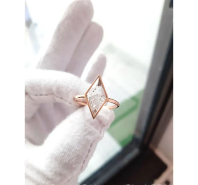 Shaker Ring Pave Diamond Ring 925 Sterling Silver Handmade Ring Anniversary Gift
