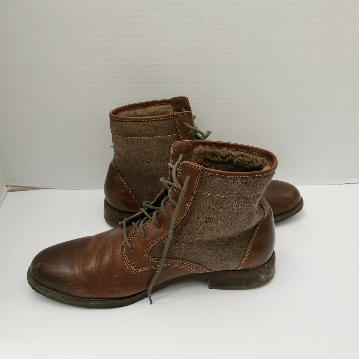J&M 1850 Johnston & Murphy Brown Ankle Boots Shoes Mens  display picture 3