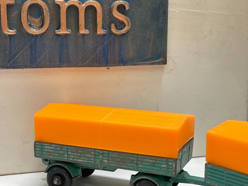 Caja de cerillas Nº1 y Nº2 Mercedes camión y remolque dosel vehículos no incluidos Foto 3 de 4