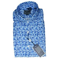 ORIAN Vintage 39 Herren Hemd Slim Fit 15 1/2 39cm blau gemustert Luxus edel NEU