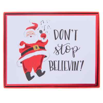 Graphique Don't Stop Believin' Mid-Sized Holiday Boxed Card 15ct w
