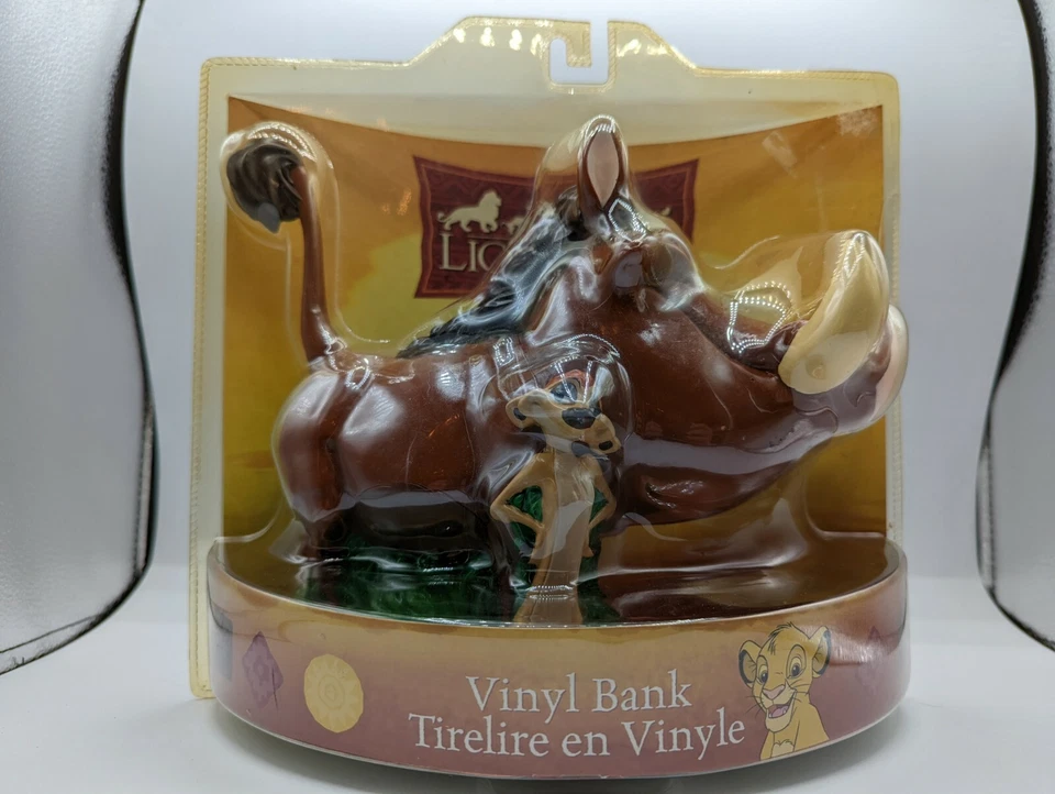 Figura Banco Vinilo Disney El Rey León Timón y Pumba de Enesco NUEVO Foto 4 de 4