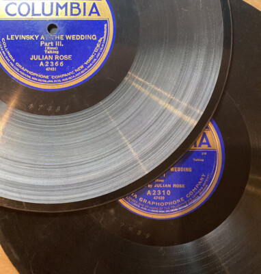 1919Julian Rose LEVINSKY AT THE WEDDING I, II, III, IV 78 rpm 2 x COLUMBIA A2310