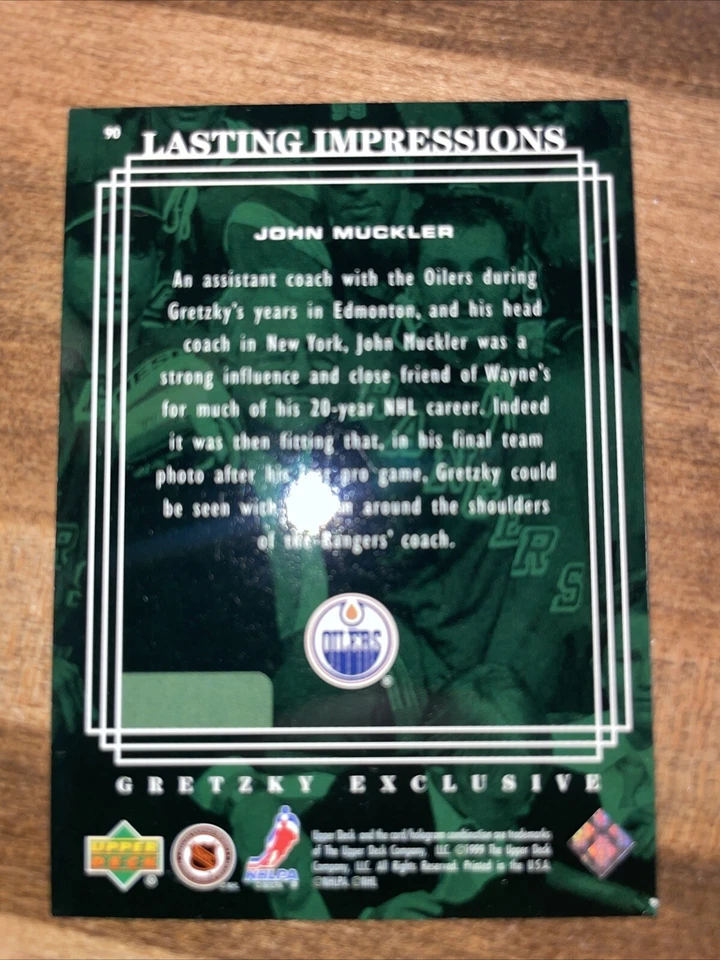 1999-00 Upper Deck Gretzky Exclusives #90 Wayne Gretzky New York Rangers - Image 2 of 2