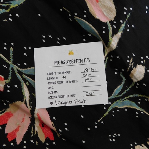 REBECCA TAYLOR Ikat Tulip Wrap Dress Black Floral Poplin Midi Summer Preppy 8 - Picture 14 of 15